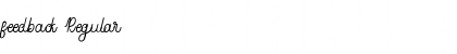 feedback Regular Font