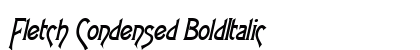 Fletch Condensed BoldItalic Preview