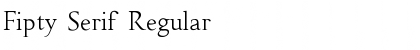 Fipty Serif Regular Font