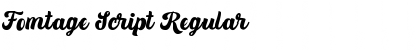 Fomtage Script Regular Font