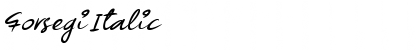 Forsegi Italic Font
