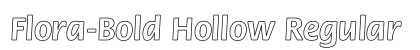 Flora-Bold Hollow Regular