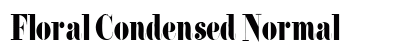 Floral Condensed Normal Preview