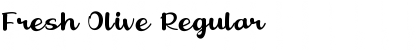 Fresh Olive Regular Font