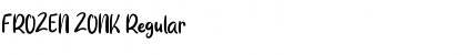 FROZEN ZONK Regular Font