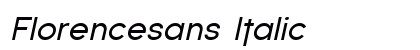 Florencesans Italic preview