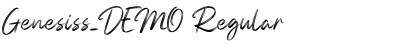 Download Genesiss_DEMO Font Download Genesiss_DEMO Font