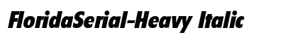 FloridaSerial-Heavy Italic preview