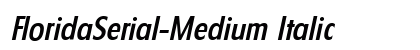 FloridaSerial-Medium Italic preview