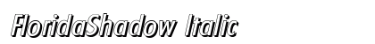 FloridaShadow Italic preview