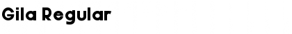 Gila Regular Font