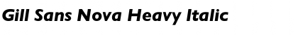 Download Gill Sans Nova Heavy Font