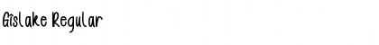 Download Gislake Font Download Gislake Font