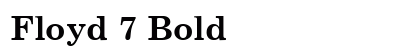 Floyd 7 Bold preview