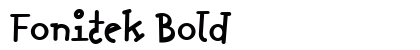 Fonitek Bold preview