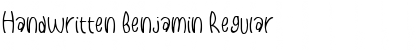 Handwritten Benjamin Regular Font