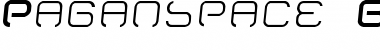 Paganspace BTE Edition Thin Paganspace Font