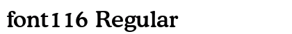 font116 Regular preview