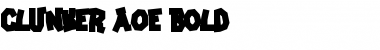 Clunker AOE Bold Font