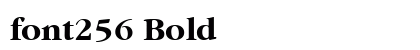 font256 Bold preview