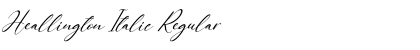 Download Heallington Italic Font