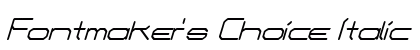 Fontmaker's Choice Italic Preview