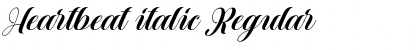 Download Heartbeat italic Font