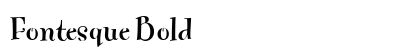 Fontesque Bold preview