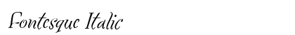 Fontesque Italic Preview