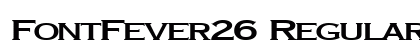 FontFever26 Regular Preview