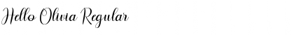 Hello Olivia Regular Font