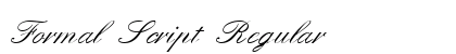Formal Script Regular preview