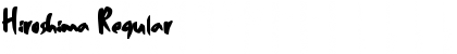 Hiroshima Regular Font