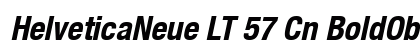 HelveticaNeue LT 57 Cn BoldOblique preview