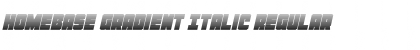 Homebase Gradient Italic Regular Font