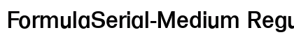 FormulaSerial-Medium Regular preview