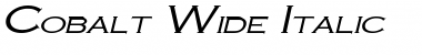 Download Cobalt Wide Font