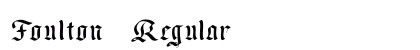 Foulton Regular preview