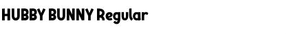 HUBBY BUNNY Regular Font