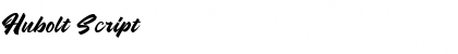 Hubolt Script Font