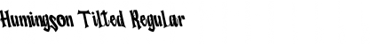 Download Humingson Tilted Font Download Humingson Tilted Font