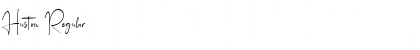 Huston Regular Font
