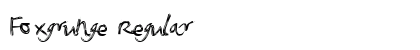 Foxgrunge Regular preview