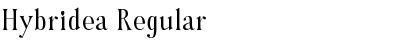 Hybridea Regular Font