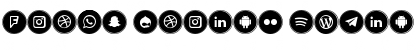 Icons Social Media 10 Regular Font