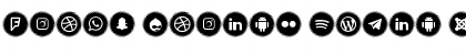 Icons Social Media 15 Regular Font