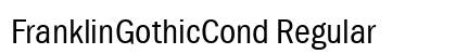 FranklinGothicCond Regular Preview
