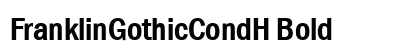 FranklinGothicCondH Bold preview