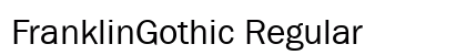 FranklinGothic Regular Preview
