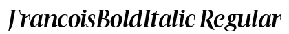 FrancoisBoldItalic Regular preview